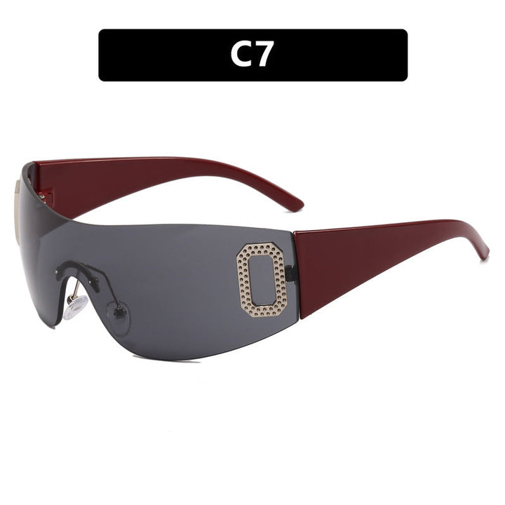 Women's sporty sunglasses in futuristic shield design Kalsten