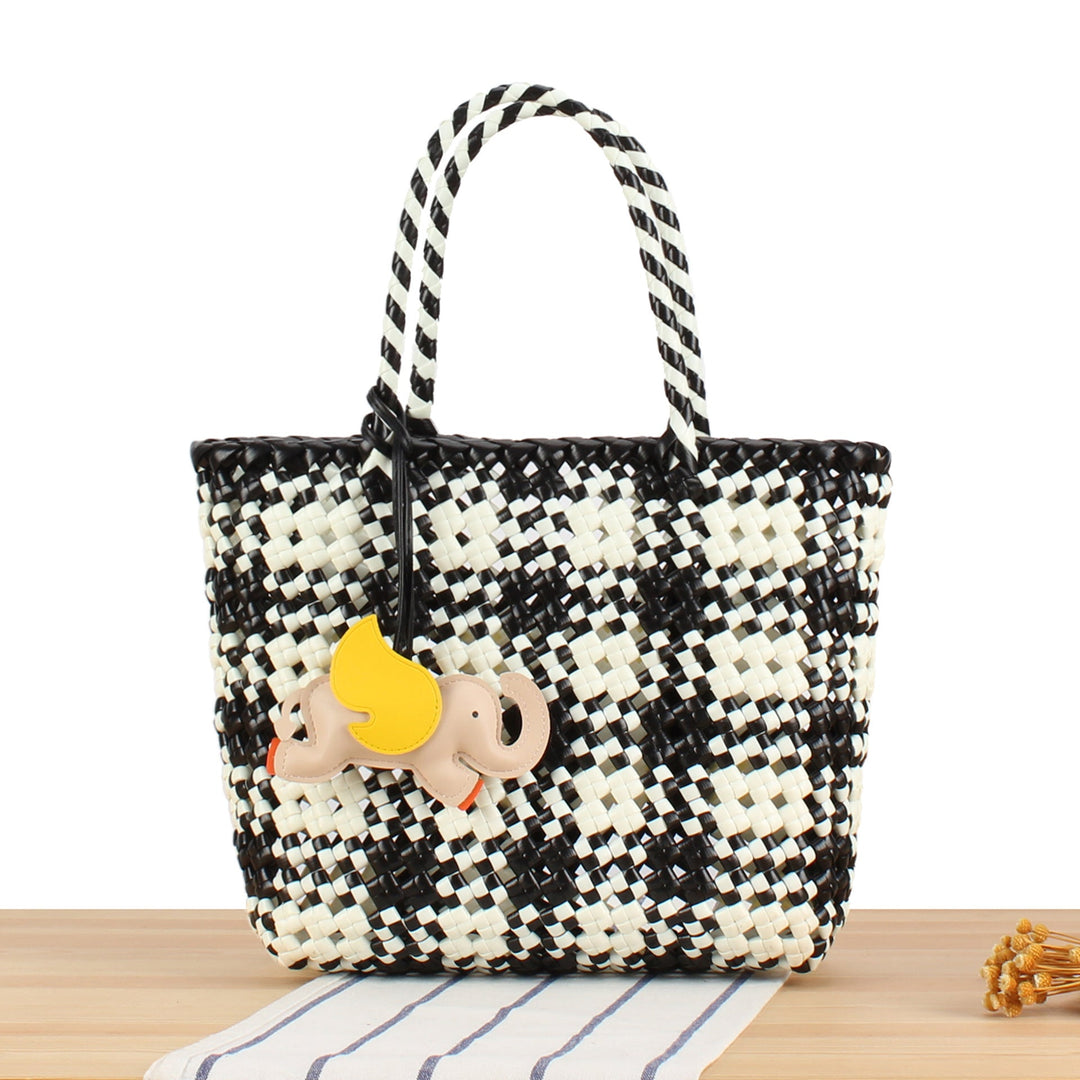 Creative Tote Bag with Playful Elephant Jewelry Kalsten