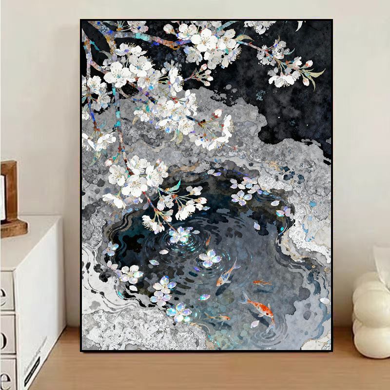 Floral Water Reflection Canvas Art Kalsten