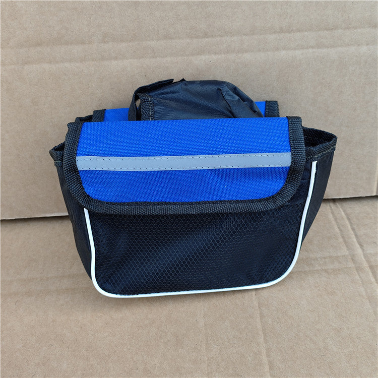 compact reflective waterproof bicycle handlebar bag with quick release straps and multi compartment Kalsten