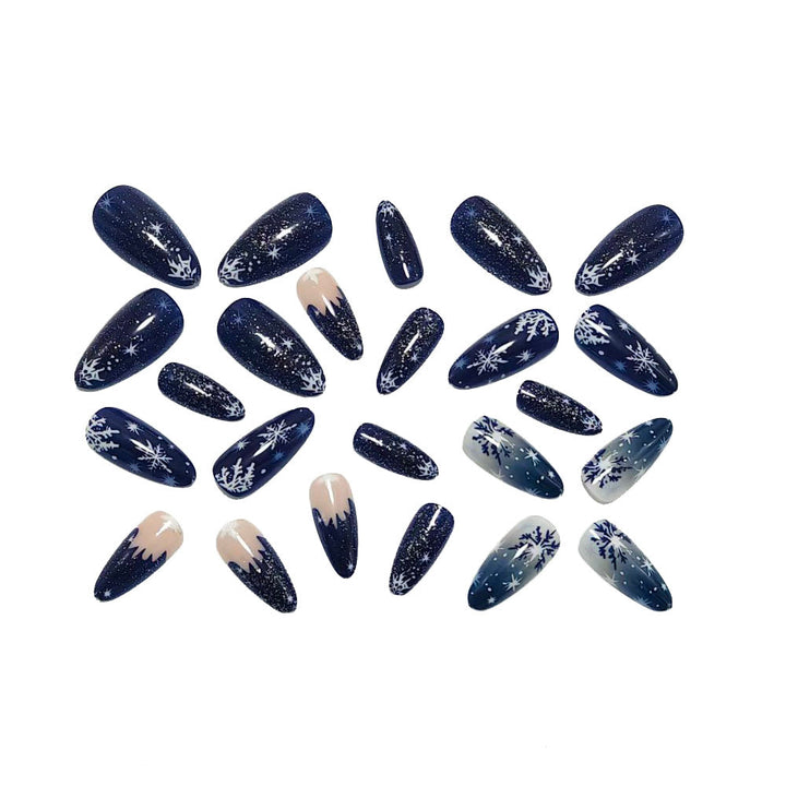 Artificial Nails In Elegant Winter Design Kalsten