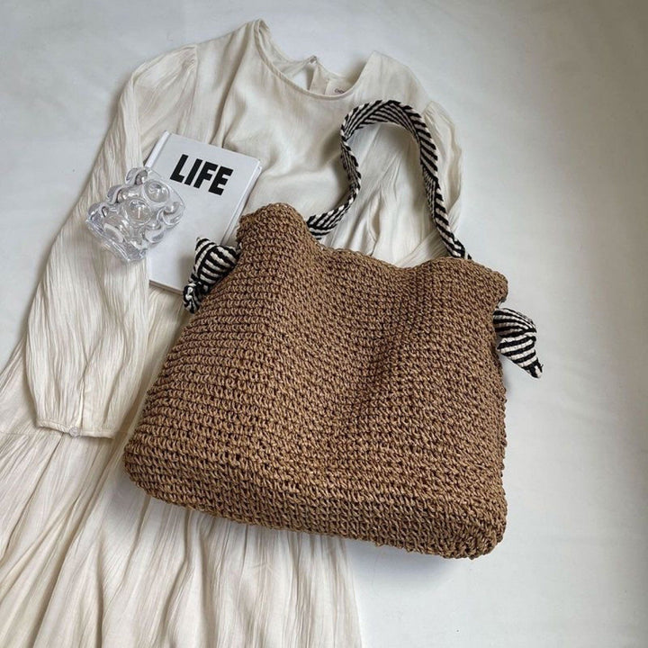 Handcrafted Trendy Straw Bag Kalsten