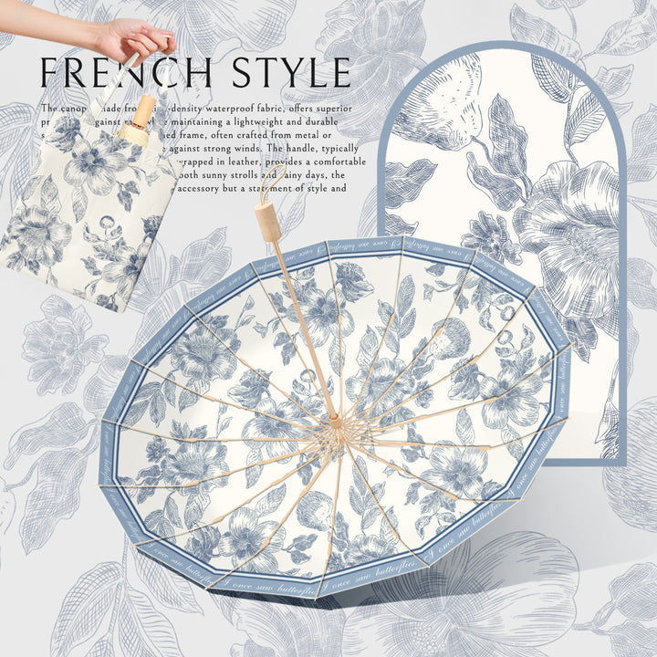 Ladies elegant umbrella with floral patterns Kalsten