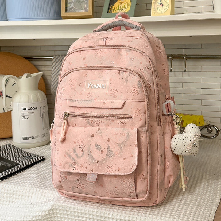 Fashion-Forward Patterned School Backpack