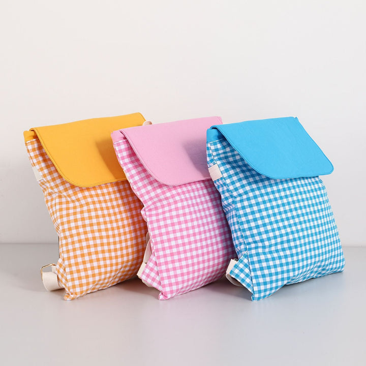 Checked pattern backpack Kalsten