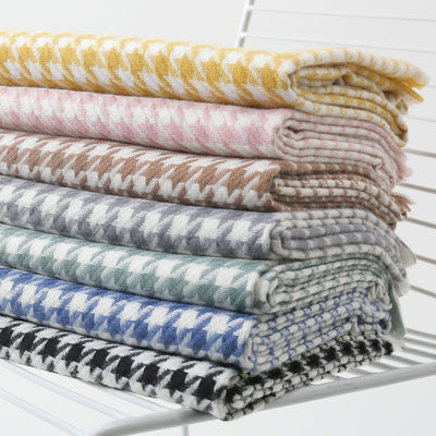 Women Checked Scarf made of Soft Material Kalsten
