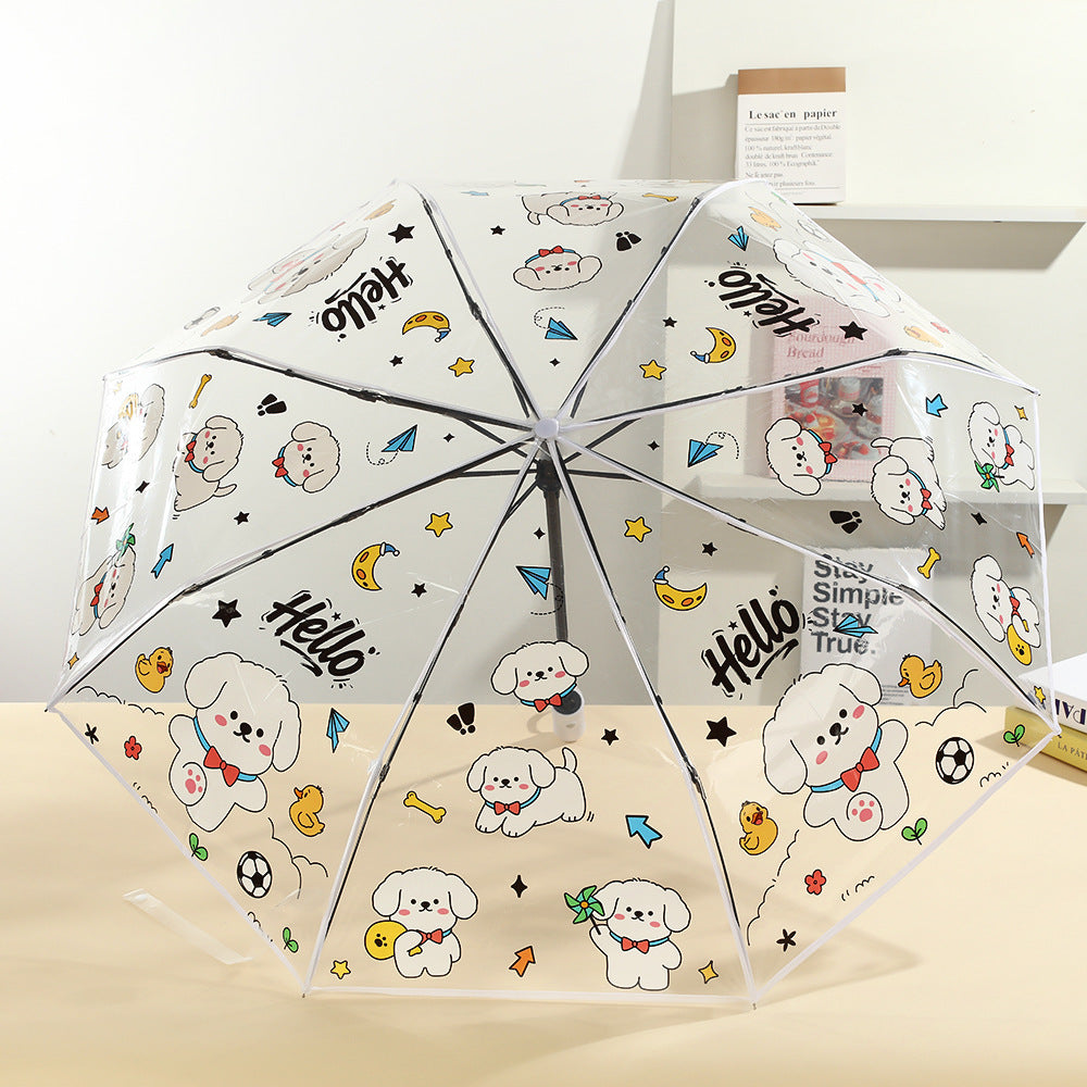 Women Pet Motif Umbrella Kalsten