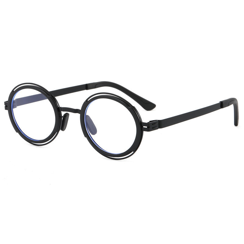 Women's fashionable round sunglasses with elegant metal frame Kalsten
