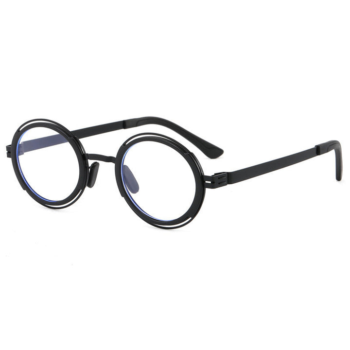 Women's fashionable round sunglasses with elegant metal frame Kalsten