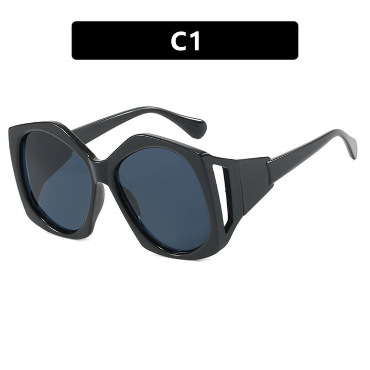 Women oversized sunglasses with futuristic design Kalsten