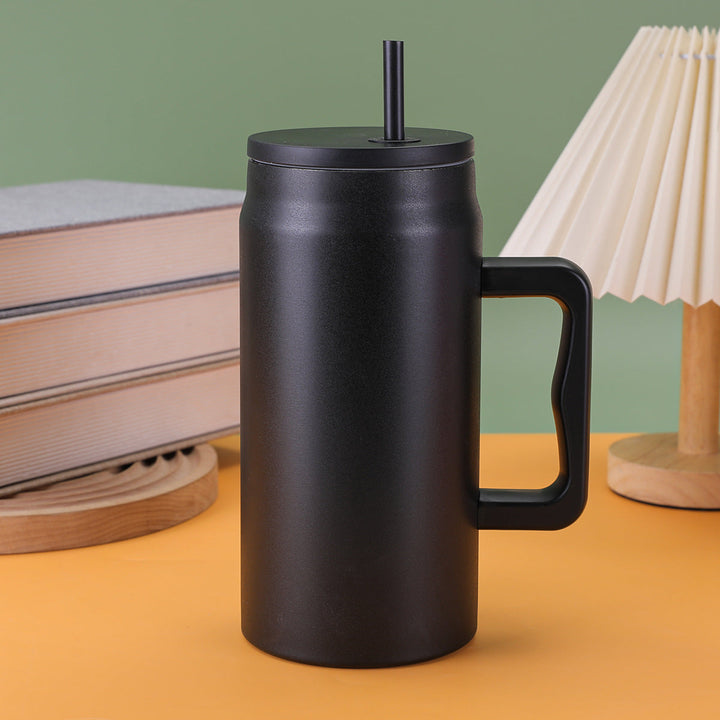 Ladies thermal mug with lid and straw Kalsten
