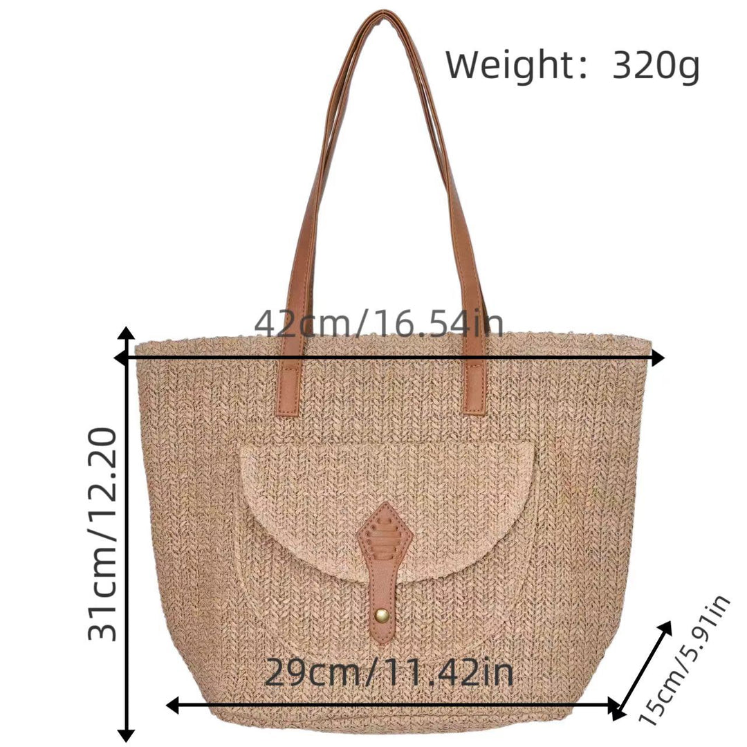 Shopping bag with magnetic closure and reinforced carrying handles Kalsten
