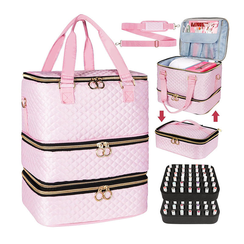 Cosmetic organizer bag with several removable compartments Kalsten