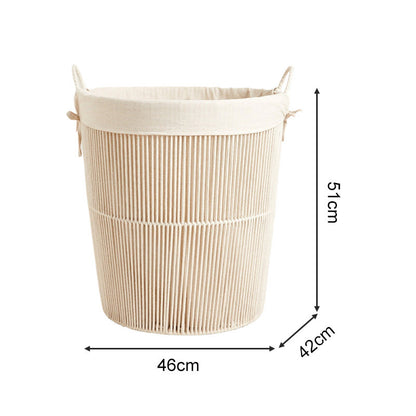 Storage basket with decorative pattern