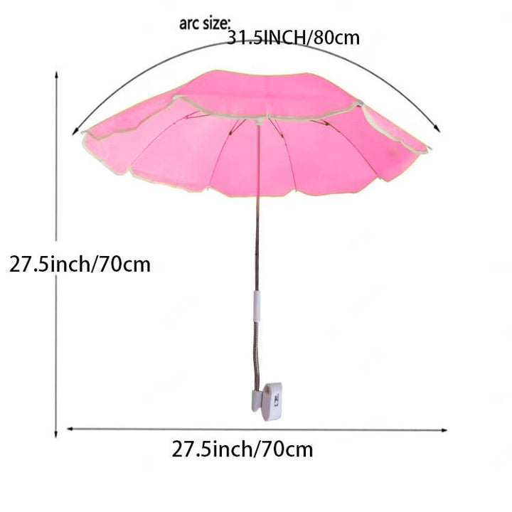 Women's Adjustable Beach Sunshade Umbrella with Ground Anchor Kalsten