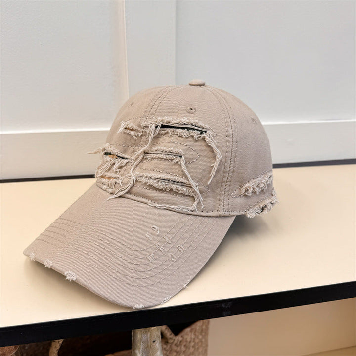 Men's Distressed Denim Baseball Cap Kalsten