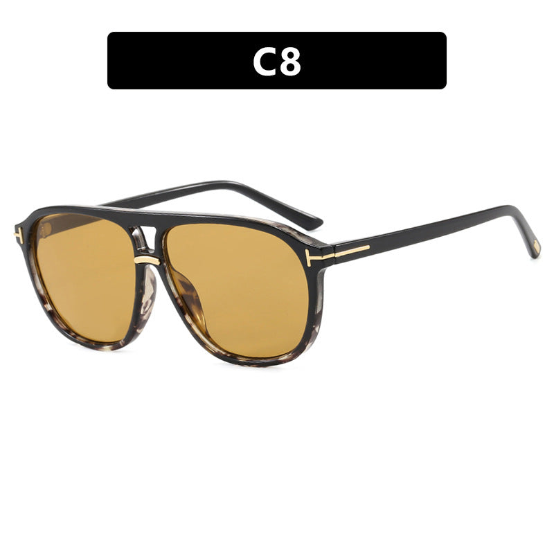 Women's square sunglasses with luxurious tortoiseshell pattern and polarized lenses Kalsten