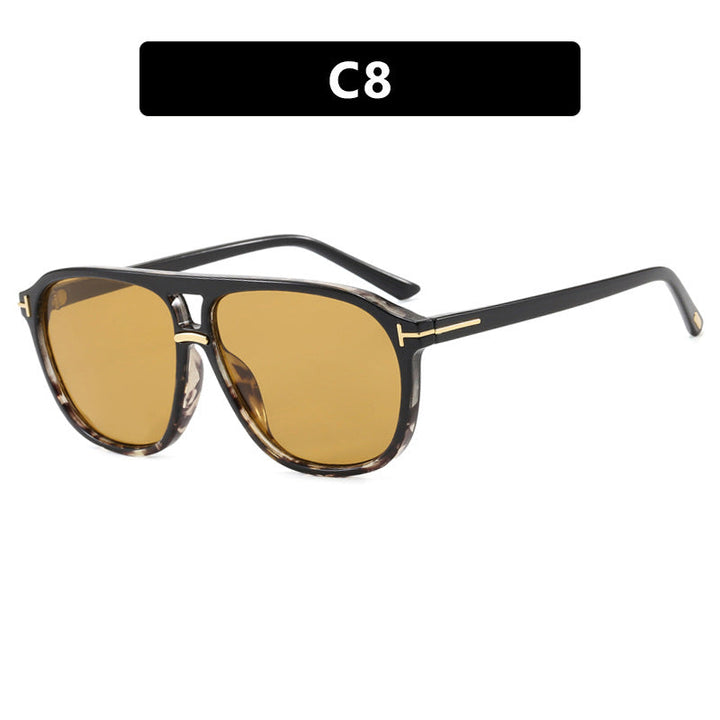 Women's square sunglasses with luxurious tortoiseshell pattern and polarized lenses Kalsten