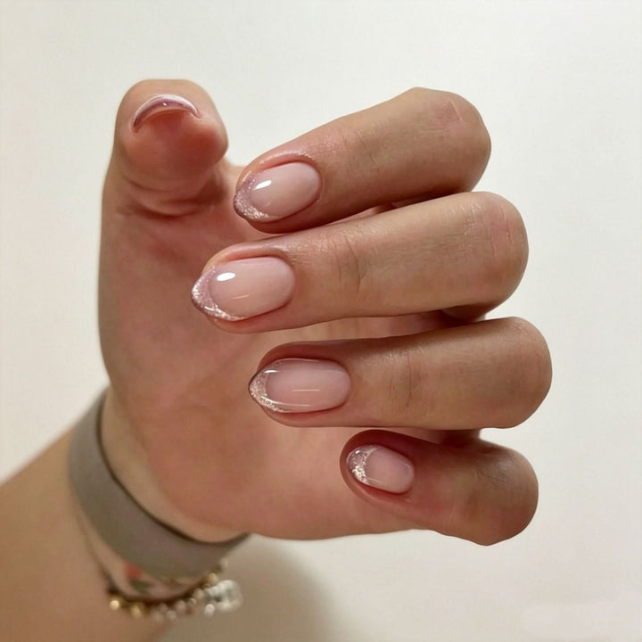Elegant Press-On Nail Tips with Decorative Bow Kalsten