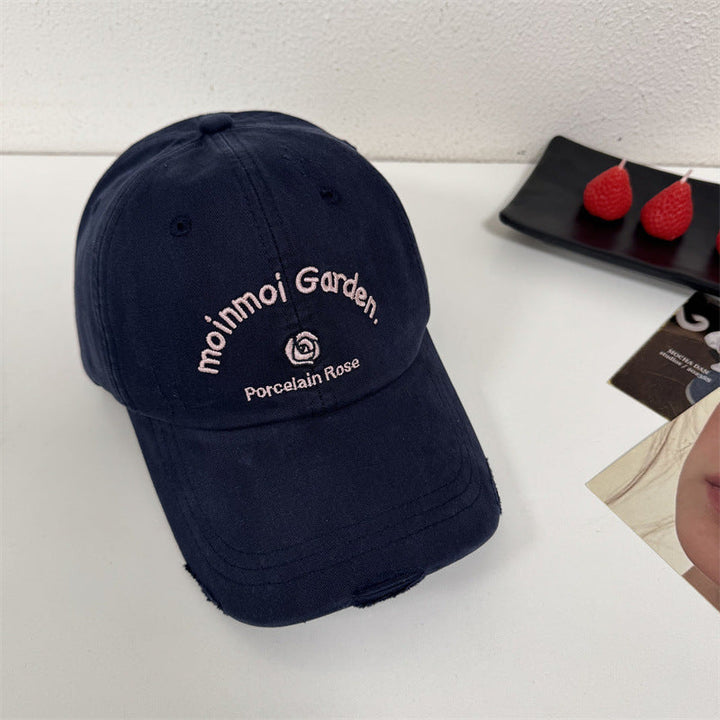 Women's Embroidered Casual Sun Protection Cap Kalsten
