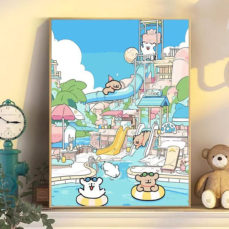 Playful Cartoon Dog Wall Art Kalsten