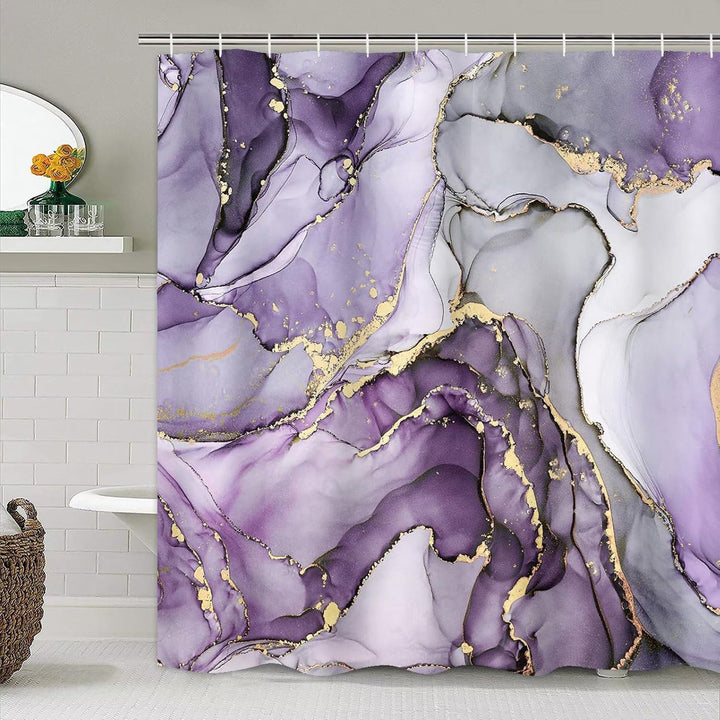 Artistic Marble Texture Shower Curtain Kalsten