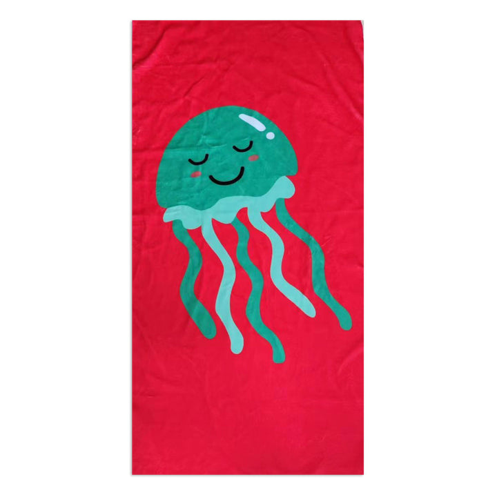 Beach towel with stylish palm motif Kalsten