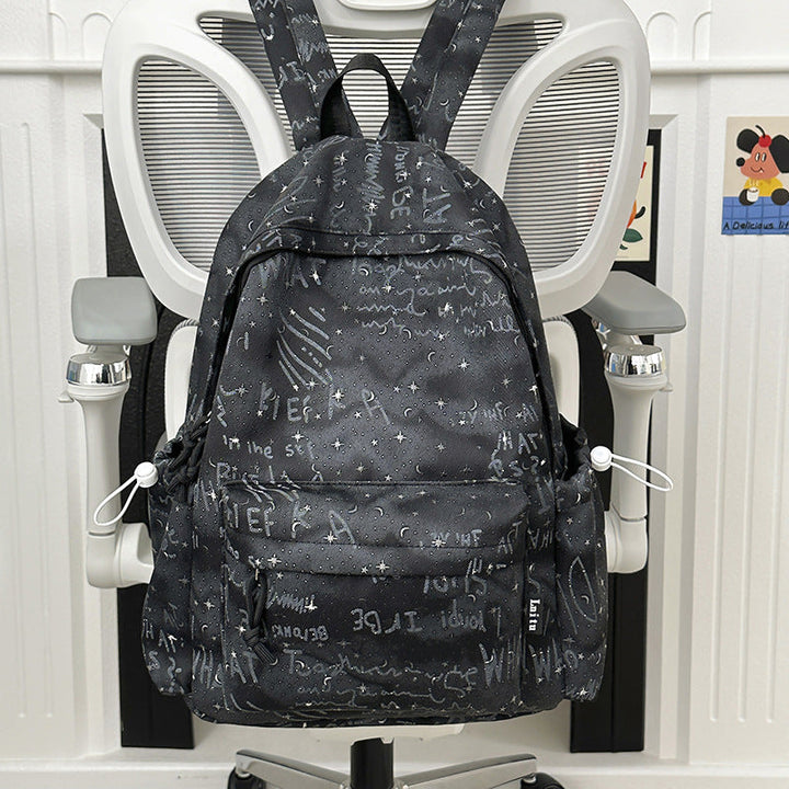 Trendy Script Print Backpack Kalsten