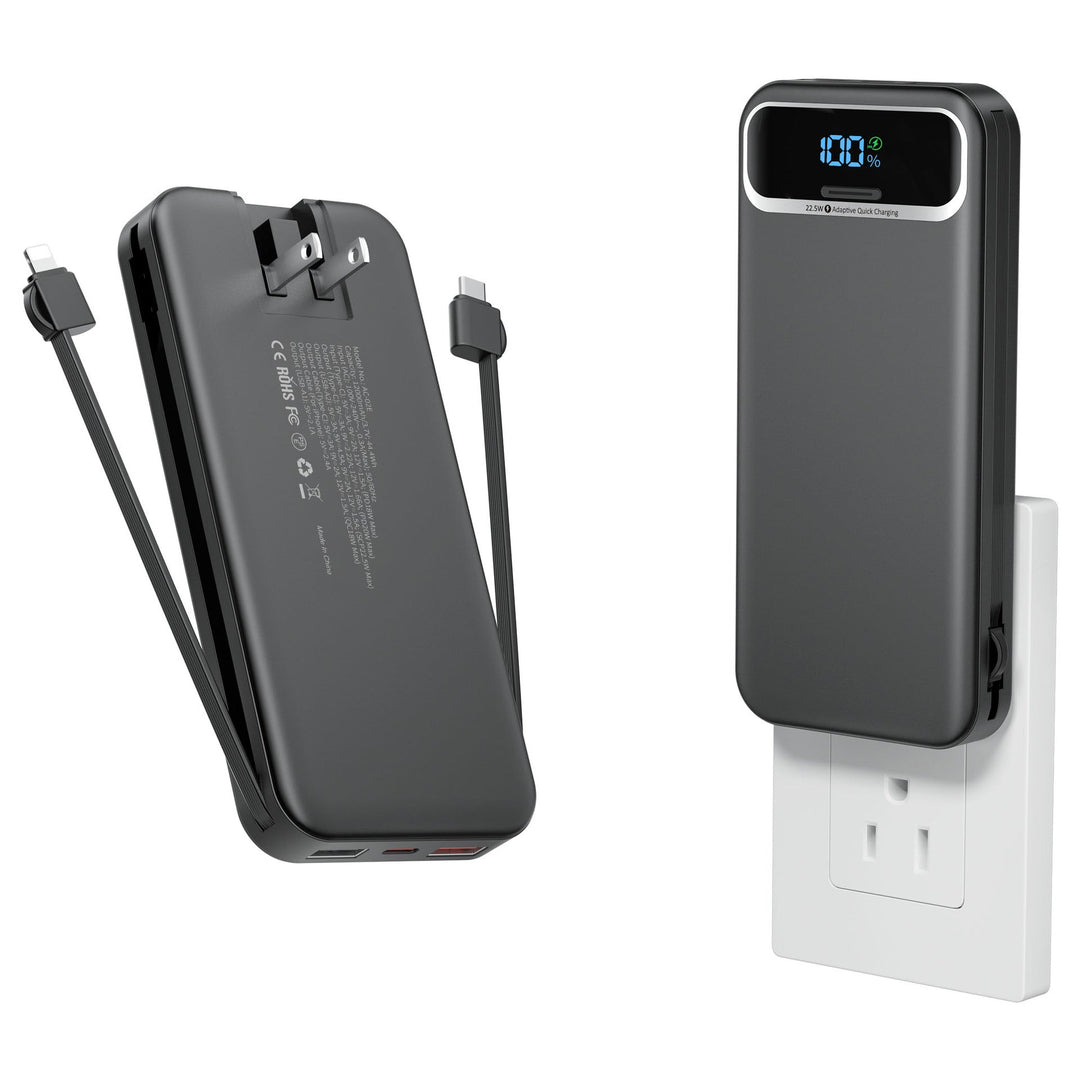 Powerbank with Integrated Charger and Lcd Display Kalsten