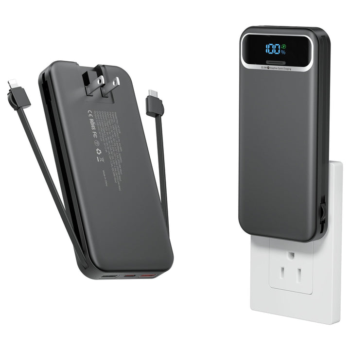 Powerbank with Integrated Charger and Lcd Display Kalsten