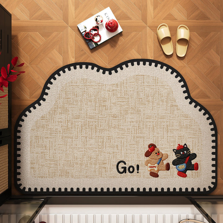 Cute Pet-Themed Bath Mat Kalsten