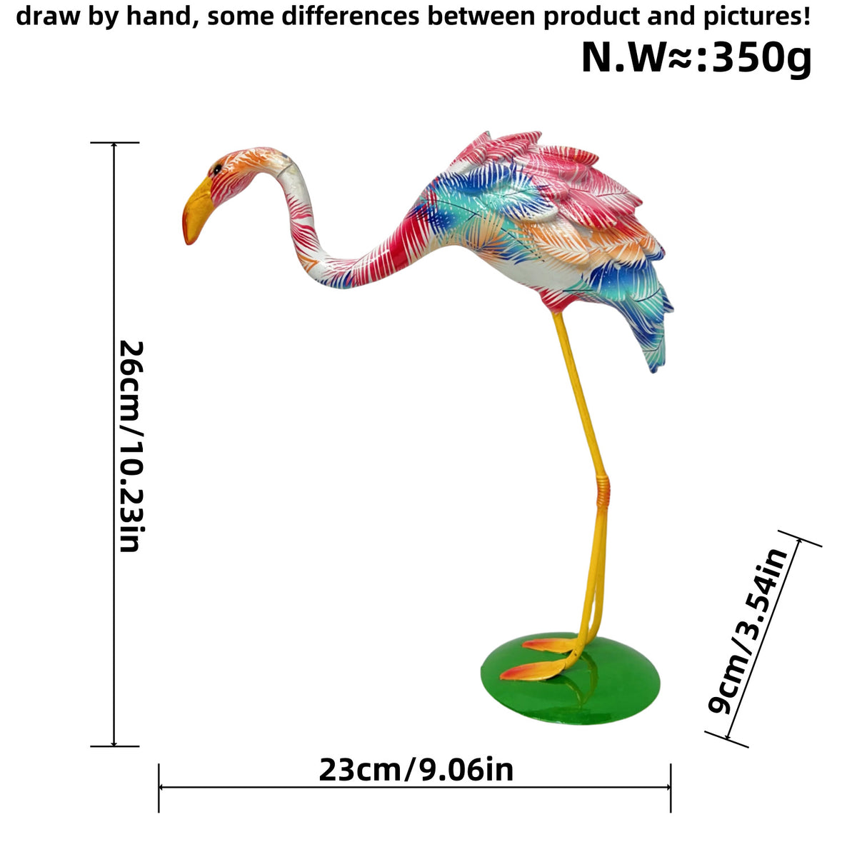 Artistically designed Flamingo sculpture Acalora