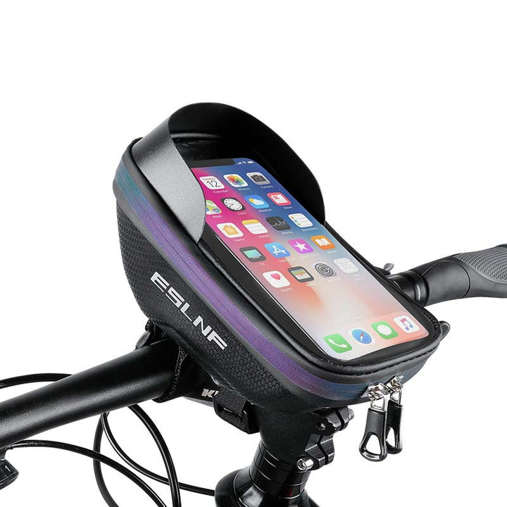 hard shell waterproof handlebar phone bag with touchscreen mount Kalsten