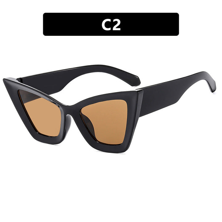 Women's Cat-Eye Sunglasses with Unique Wave Frame Kalsten
