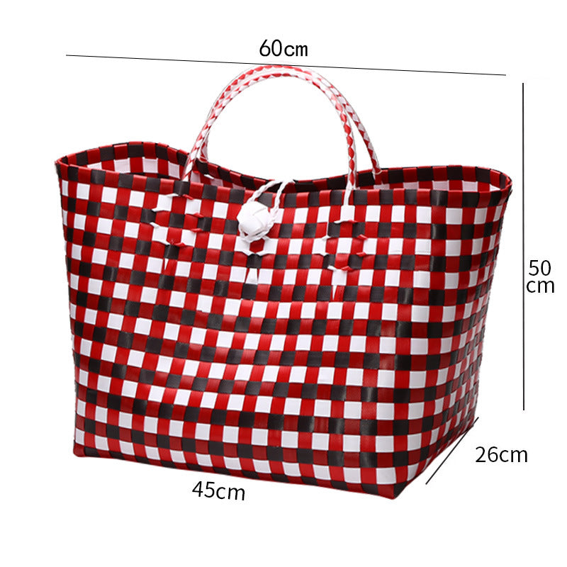 Large Capacity Woven Shopping Tote Kalsten