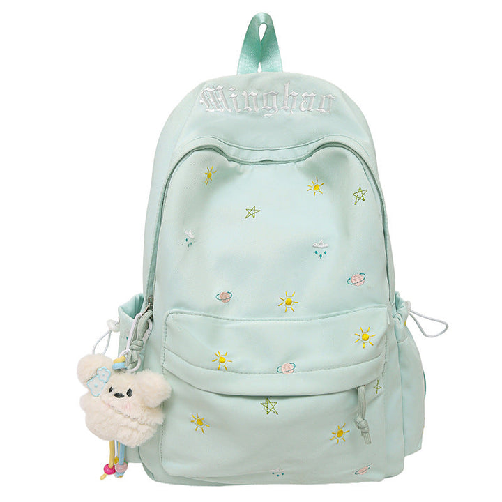 Whimsical Embroidered Backpack Kalsten