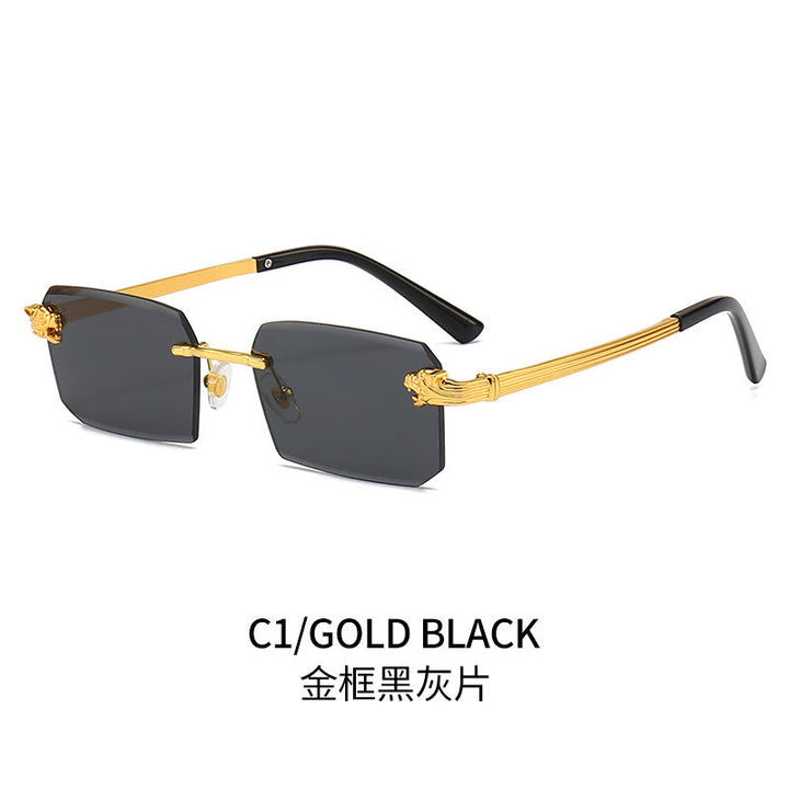Ladies Fashion Sunglasses with Faceted Frame and Luxurious Accents Kalsten