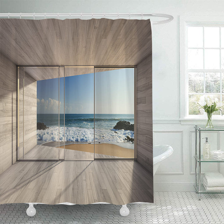 Tropical Oasis Shower Curtain Kalsten