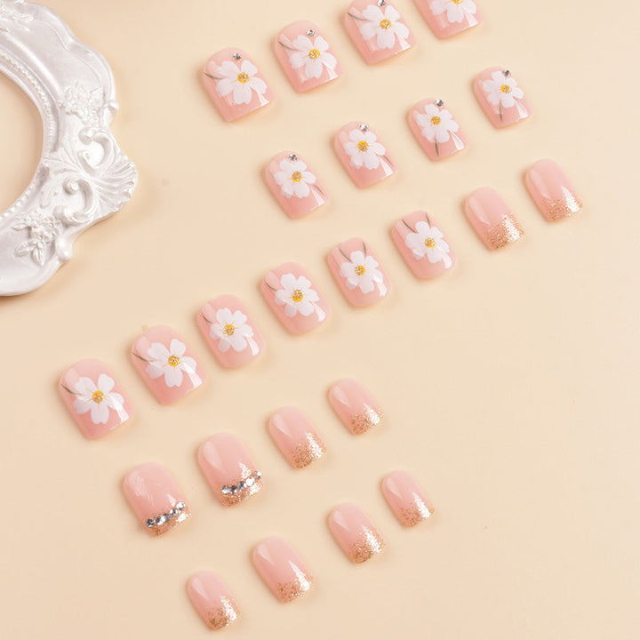 Floral Design Press-On Nail Art Tips Kalsten