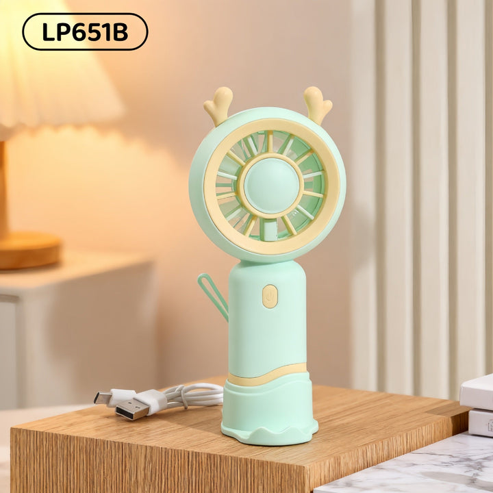 Women's portable hand fan with cute cat design Kalsten