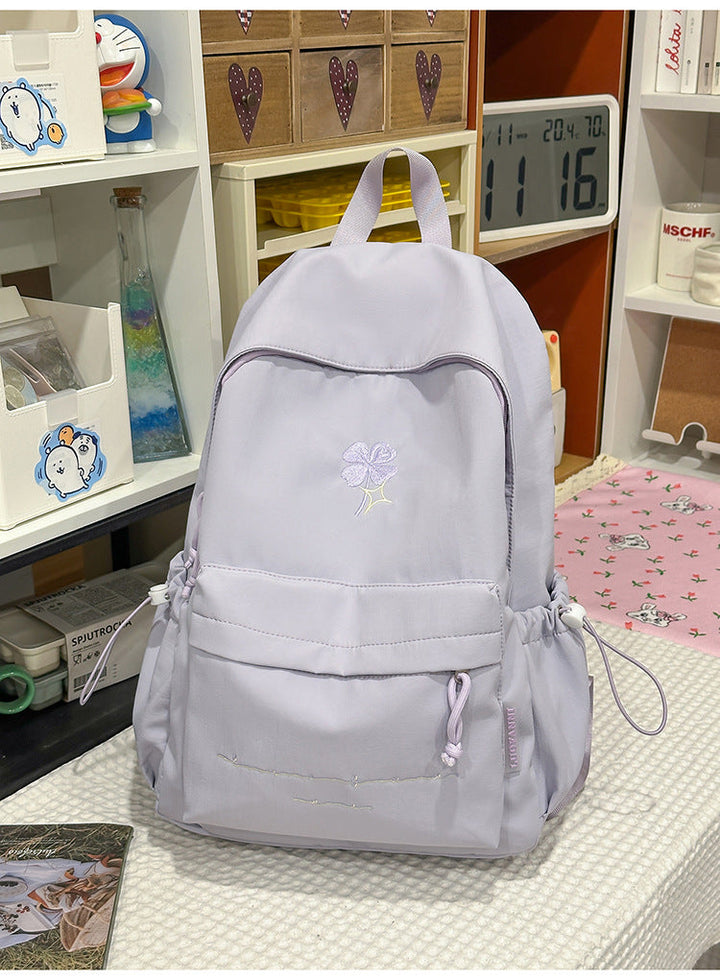 Casual Embroidered School Backpack