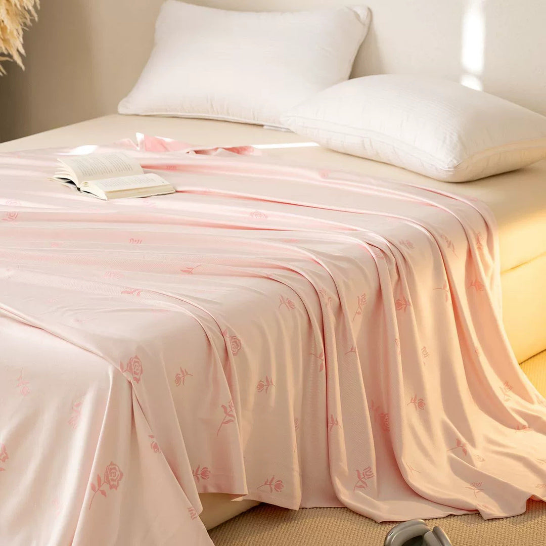 Women Satin Bedspread Bowlift