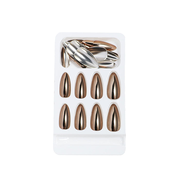 Metallic Stiletto Press-On Nails Kalsten