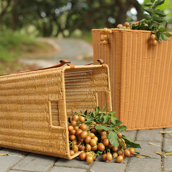 Handcrafted Woven Laundry Hamper Kalsten