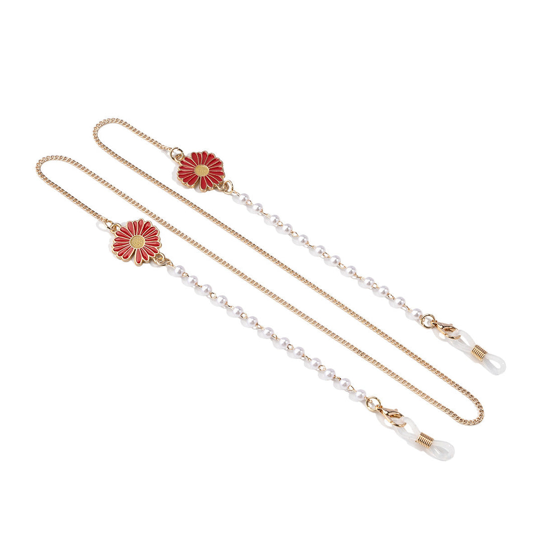 Floral Design Eyewear Chain Holder Kalsten