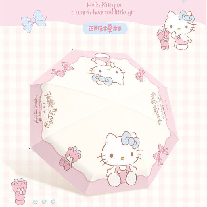 Ladies folding umbrella with exclusive Hello Kitty design and practical carrying mechanism Kalsten