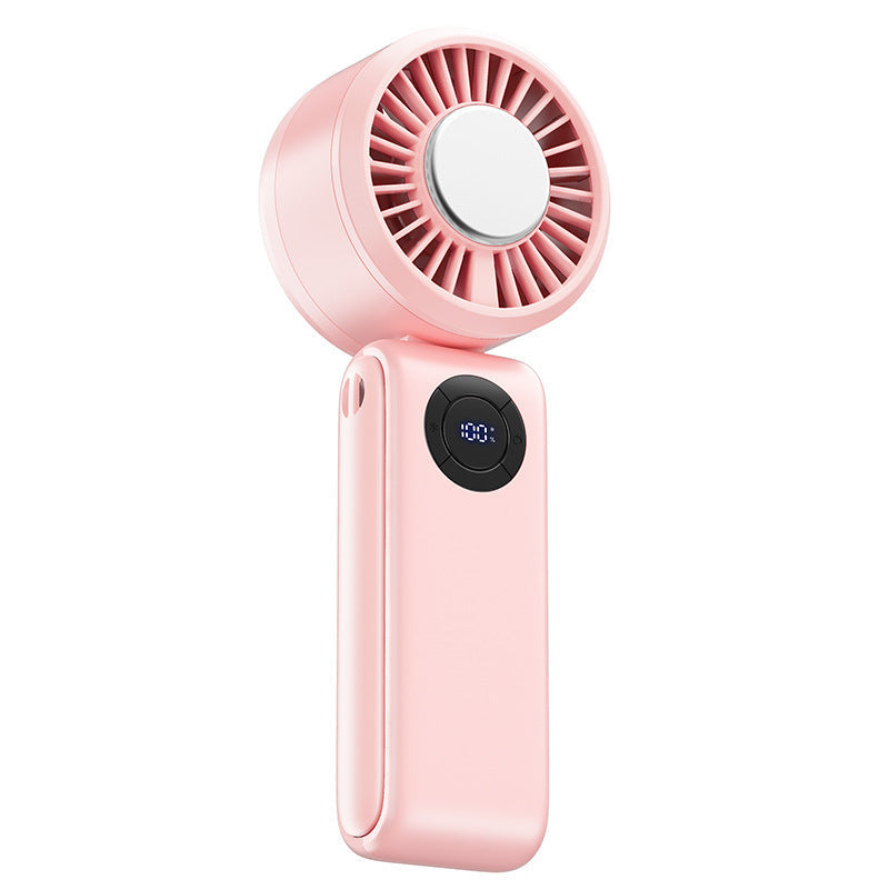 Women's portable hand fan with digital display and variable speed control Kalsten