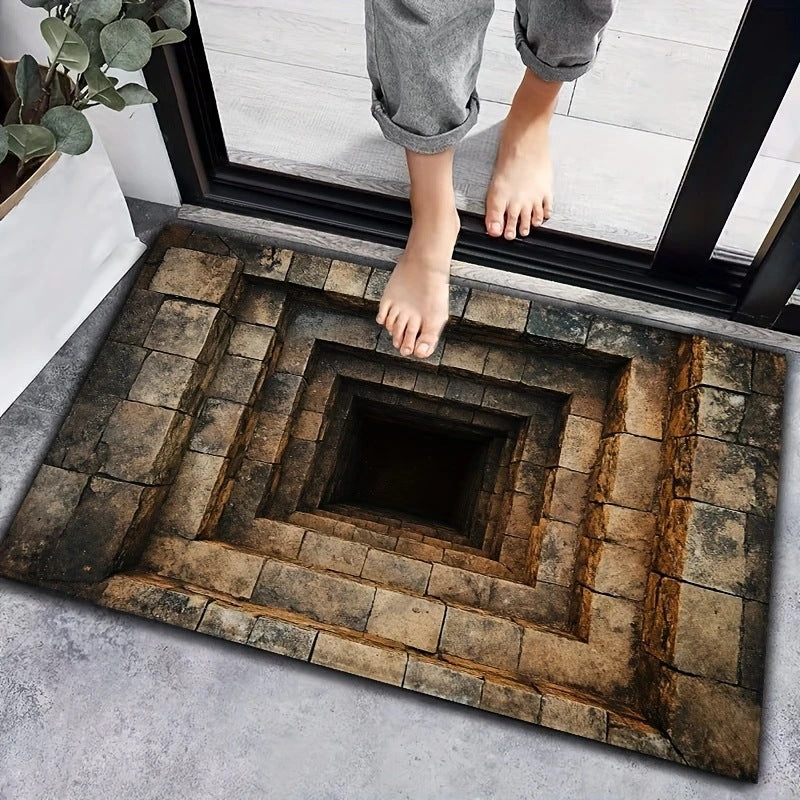Artistic 3D Optical Illusion Floor Mat Acalora