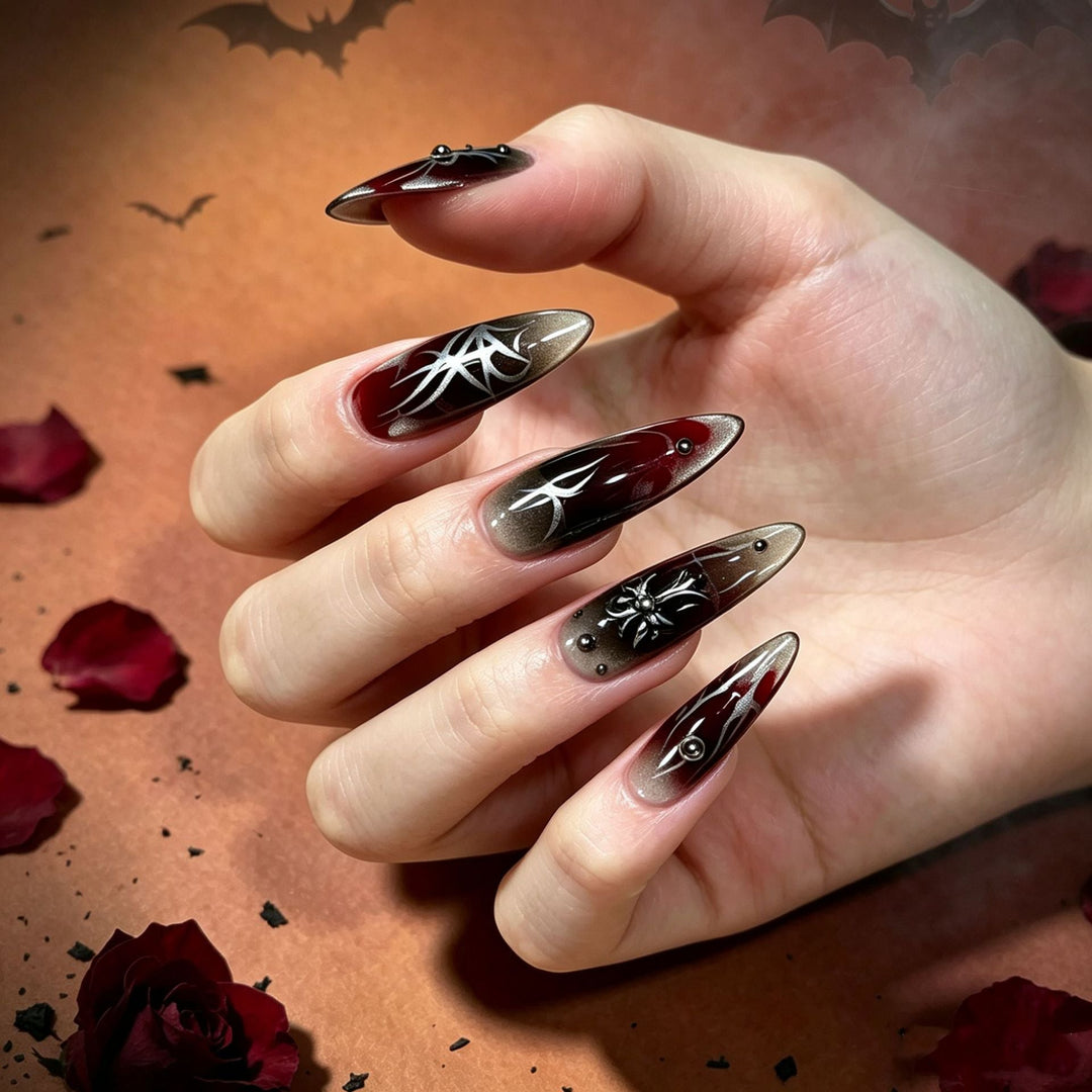 Artistic Gothic Press-On Nail Tips Kalsten