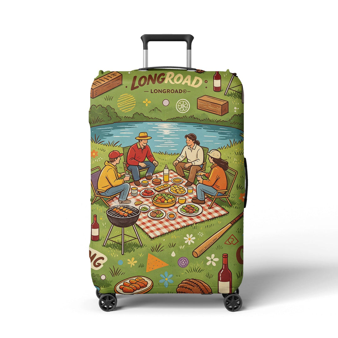 Women's suitcase cover with beach motif Kalsten